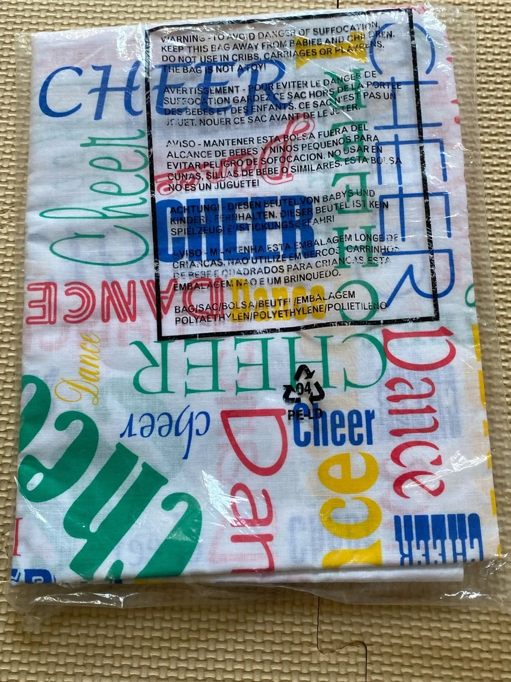 White Multicolor Cheer & Dance Printed Pillowcase